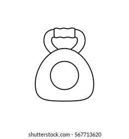 Gym weight isolated icon vector illustration graphic design