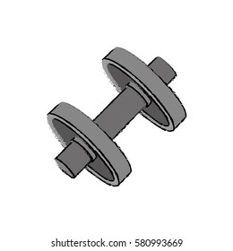 Gym weight isolated icon vector illustration graphic design