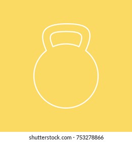 Gym Weight vector line icon. eps-10