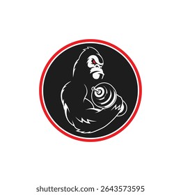 gym weights abstract logo modern style