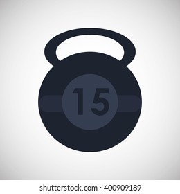 Gym and weights icon design , vector illustration