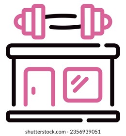 Gym Weights Icon Illustration can be used for web app, infographic, etc