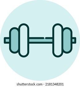 Gym weights, illustration, vector on a white background.