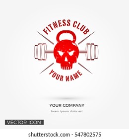 Gym Weights , Kettle Bell - Skull, LOGO / ICON