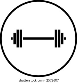 gym weights symbol