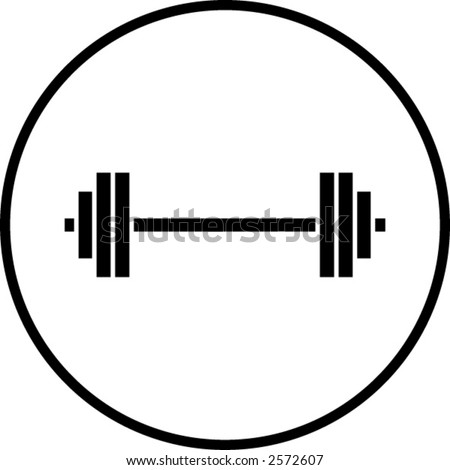 gym weights symbol