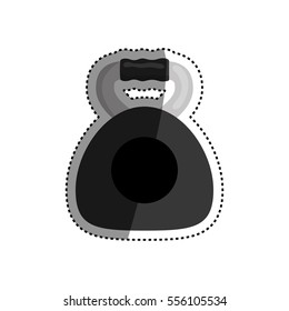 Gym weigth dual grip icon vector illustration graphic design