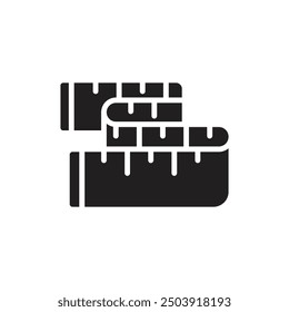 Gym Wellness Filled Icon Vector Illustration