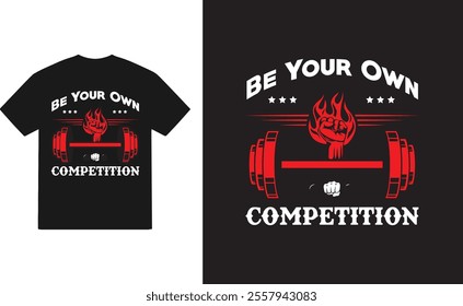 Gym, workout, fitness, quotes t shirt design