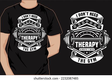 Gym workout fitness strong vector t shirt design for print on demand