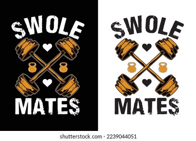 Gym Workout Fitness Tshirt T-Shirt design vector