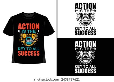 Gym Workout Fitness T-shirt Design

