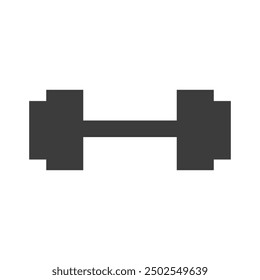 Gym Workout Icon Black and White Vector Graphic