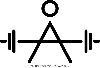 Gym workout weights icon fitness