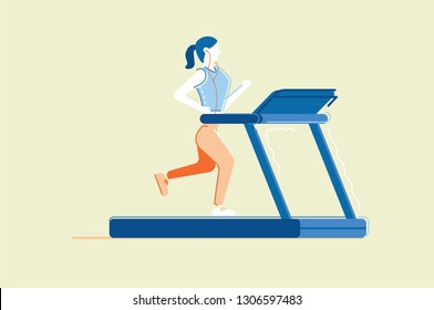 Gym workouts illustration