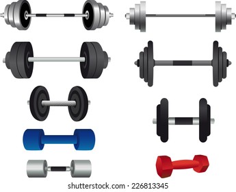 Gymnasium Weights Icons