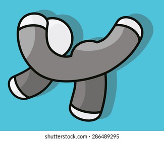 Gymnast doing acrobatic stunt.