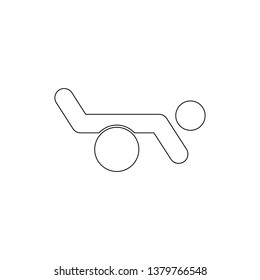 gymnast exercise outline icon. Signs and symbols can be used for web, logo, mobile app, UI, UX