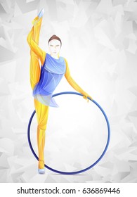gymnast with a hoop