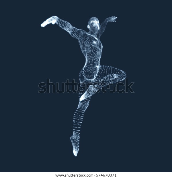 Gymnast Man 3d Human Body Model Stock Vector (Royalty Free) 574670071 ...