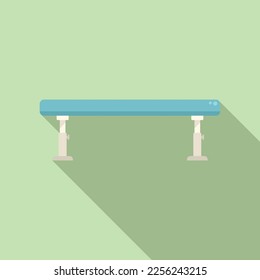 Gymnastic bar icon flat vector. Gym sport. Sport indoor