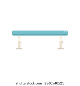 Gymnastic bar icon flat vector. Gym sport. Sport indoor isolated