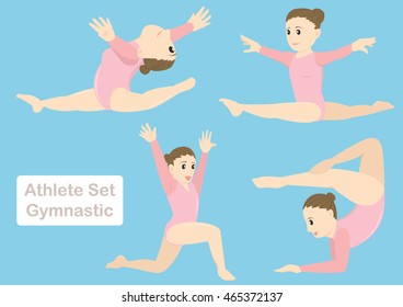 Gymnastic girl pink