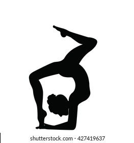 Gymnastics Silhouette Images Stock Photos Vectors Shutterstock