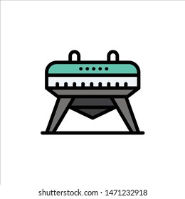 Gymnastic, Gymnastics, Horse  Flat Color Icon. Vector icon banner Template. Vector Icon Template background
