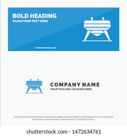 Gymnastic, Gymnastics, Horse SOlid Icon Website Banner and Business Logo Template