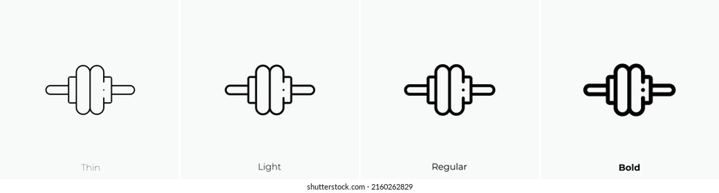 gymnastic icon. Linear style sign isolated on white background. Vector illustration.