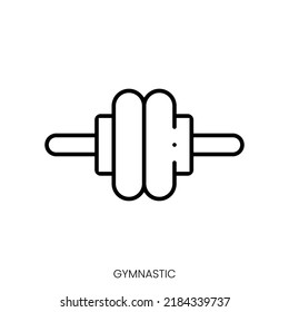 gymnastic icon. Linear style sign isolated on white background. Vector illustration