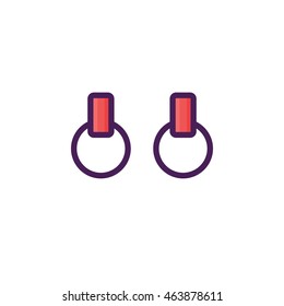 Gymnastic Illustration Icon 