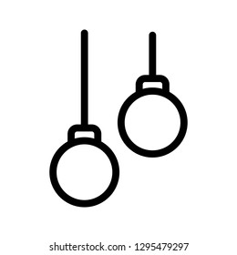 gymnastic line icon