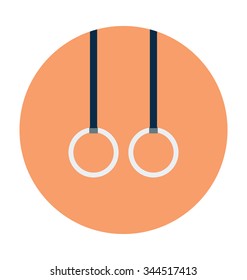 
Gymnastic Rings Colored Vector Icon
