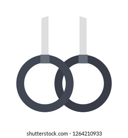 Gymnastic Rings Flat Icon