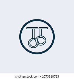 Gymnastic rings icon