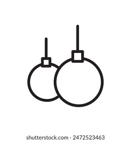 Gymnastic Rings Icon for Fitness Training and Athletic Competitions