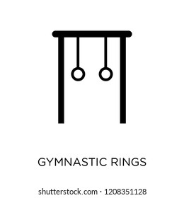 Gymnastic Rings icon. Gymnastic Rings symbol design from Gym and fitness collection. Simple element vector illustration on white background.