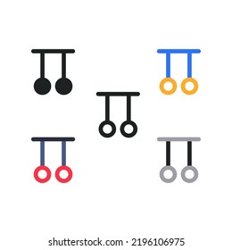 Gymnastic Rings Sport Icon Pack