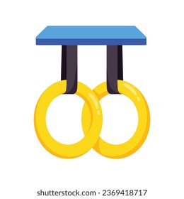 Gymnastic rings vector colorful stickers Icon Design illustration. EPS 10 File