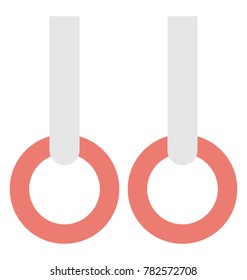 Gymnastic Rings Vector Icon