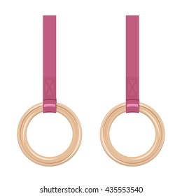 Gymnastic rings vector illustration isolated on a white background