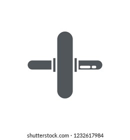 gymnastic roller icon