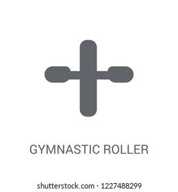 Gymnastic Roller icon. Trendy Gymnastic Roller logo concept on white background from Gym and Fitness collection. Suitable for use on web apps, mobile apps and print media.