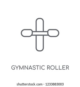 Gymnastic Roller linear icon. Modern outline Gymnastic Roller logo concept on white background from Gym and Fitness collection. Suitable for use on web apps, mobile apps and print media.