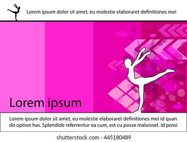 gymnastic sport  theme  graphic