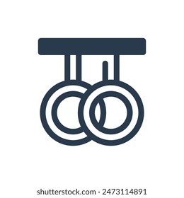 Gymnastic Tournament Vector Icon Illustration