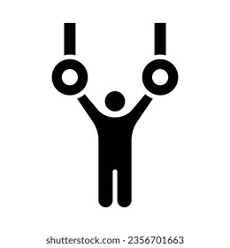 Icono De Glifo Vector Gimnásico Para Uso Personal Y Comercial.
