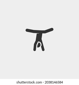 Gymnastic vector icon illustration sign